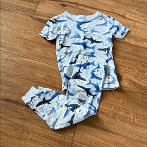 Carter's Shark Adventure Pajama Set - Blue and Gray